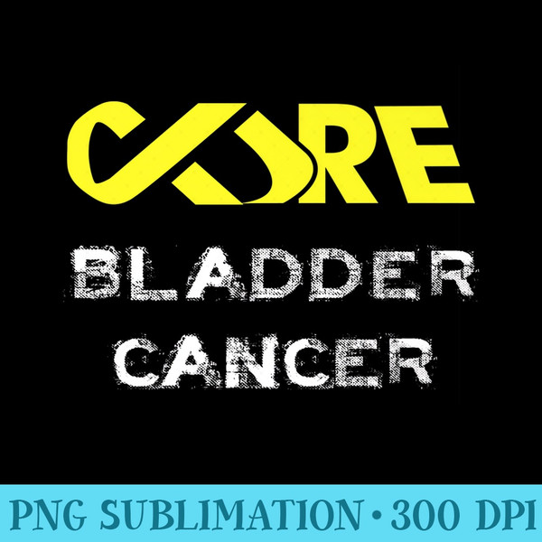 Cure Bladder Cancer Awareness Premium - Blank Shirt Template PNG - Enhance Your Apparel with Stunning Detail