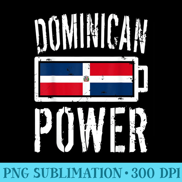 Dominican Republic Flag Dominican Power Battery Proud - Shirt Mockup Download - Spice Up Your Sublimation Projects