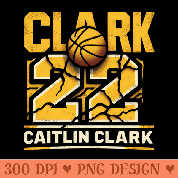 Clark 22 Caitlin Clark Cracked Texture - High Resolution PNG Download - Instant Access To Downloadable Files