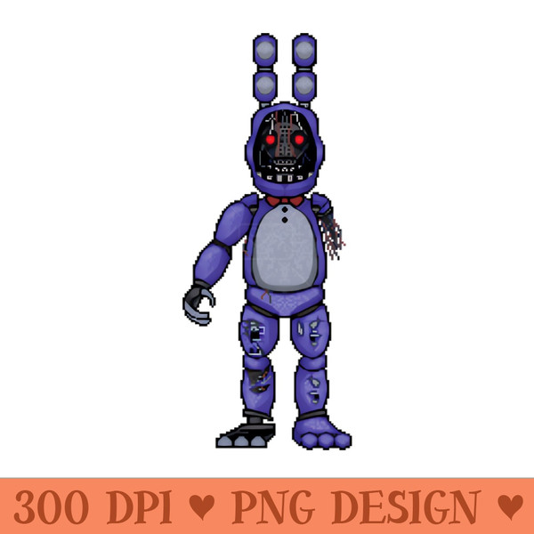 withered Bonnie - PNG Download Source - Unique And Exclusive Designs