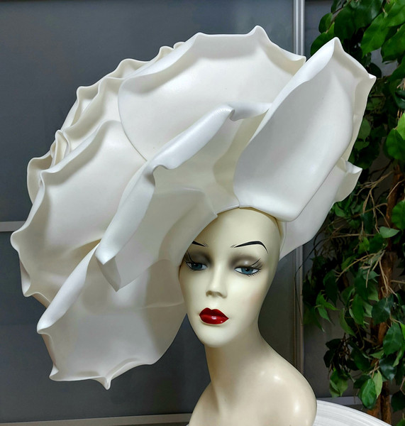 Church hat Large flower derby hat women.jpg