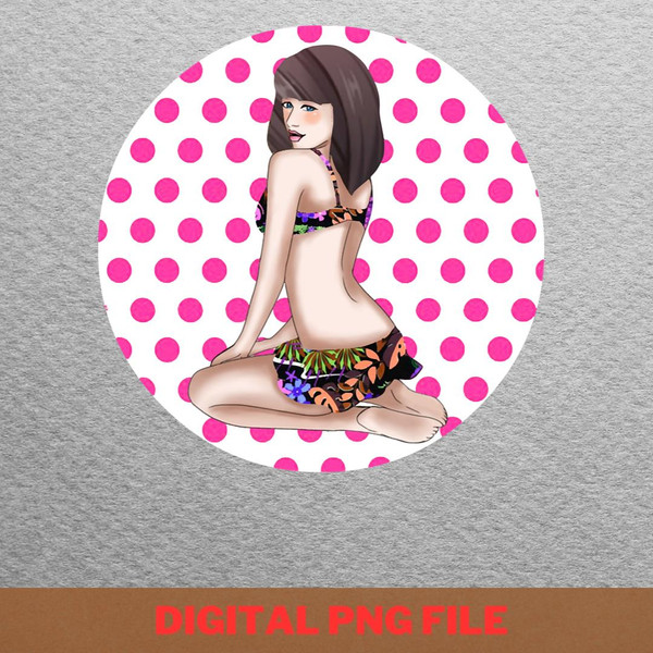 Pinup Unique Portraits PNG, Pinup PNG, Pinup Girls Digital Png Files.jpg