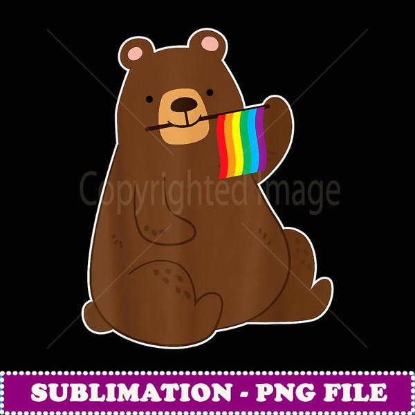 Gay Pride Bear - Sublimation Digital Download