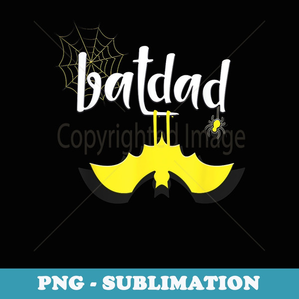 Batdad Super Power Dad Matching Batmom - Signature Sublimation PNG File