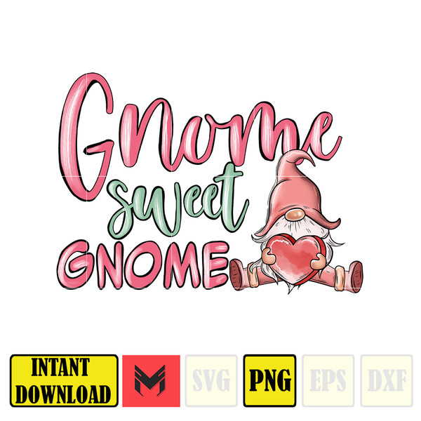 Valentines Day Gnomes Png Sublimation Design, Valentine's Day Gnome Png, Valentines Day Png, Gnome with Heart Png, Love Gnomes Png (3).jpg