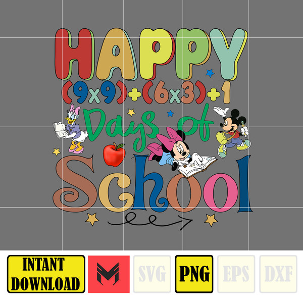 Big 100 Days Of School Png, Mouse and Friend, 100th Day of School Png, Back To School, Toy 100 Days Pop, Woody Png (61).jpg