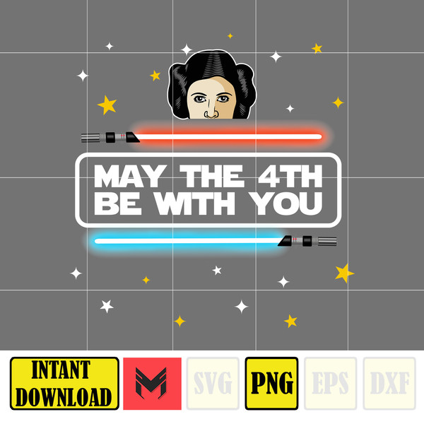 May The 4th Be With You Png, May The Fourth Be With You Png, Cartoon 4th Be With You Png, Sublimation Design 5.jpg