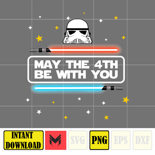 May The 4th Be With You Png, May The Fourth Be With You Png, Cartoon 4th Be With You Png, Sublimation Design 6.jpg