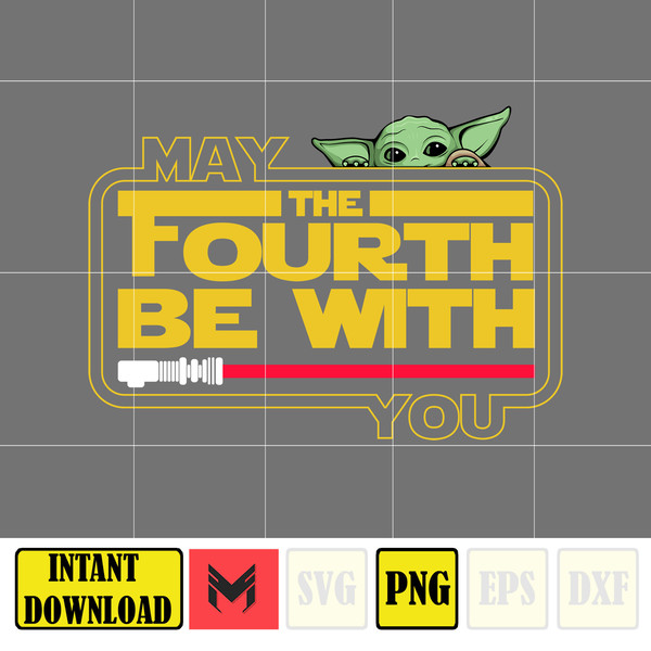 May The Fourth Be With You Png, May The 4th Be With You Png, Cartoon 4th Be With You Png, Sublimation Design 1.jpg