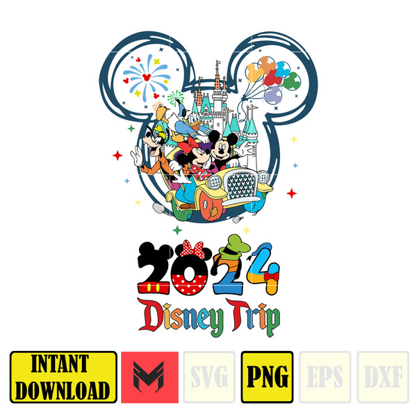 Mickey 2024 Disney Trip Png, Family Trip 2024 Png, Vacay Mode Png, Magical Kingdom 2024 Png, Family Vacation Png, Trip 2024 Png.jpg