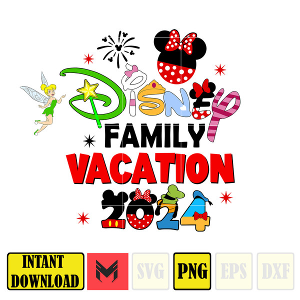 Minnie Disney Family Vacation 2024 Png, Family Vacation Png, Vacay Mode Png, Magical Kingdom Png, Family Png, Family Trip Png.jpg