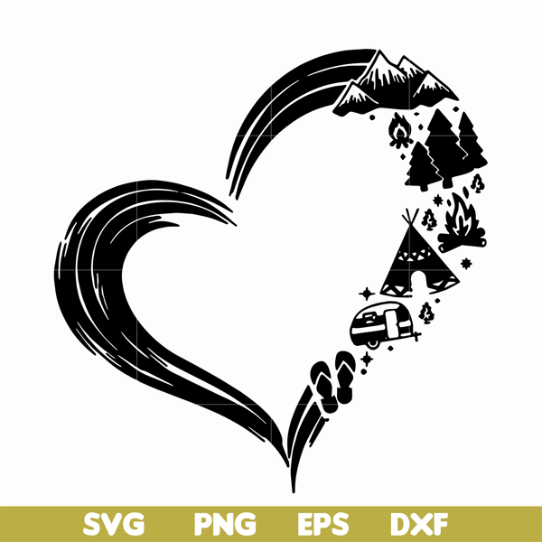 CMP022-Heart camper svg, png, dxf, eps digital file CMP022.jpg