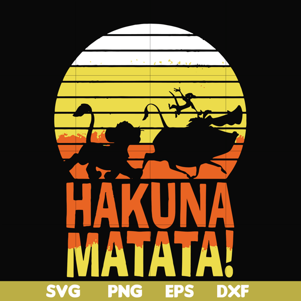 FN000160-Hakuna Matata svg, png, dxf, eps file FN000160.jpg