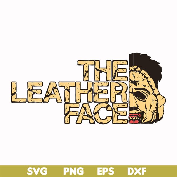 HLW0172-The leather face svg, png, dxf, eps digital file HLW0172.jpg