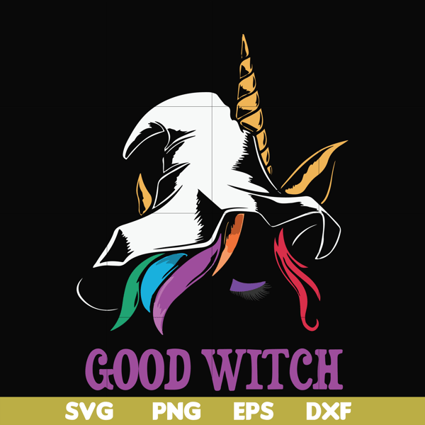 HLW1707208-Halloween Trick or Treat Unicorn Good Witch svg, png, dxf, eps digital file HLW1707208.jpg