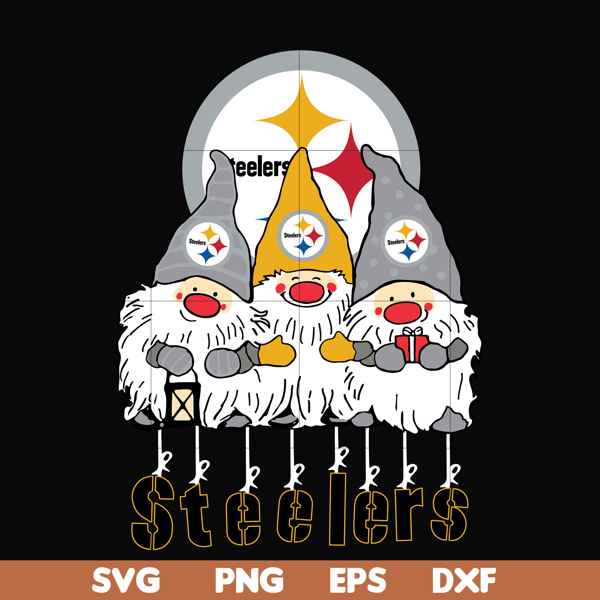 NNFL0307022-Gnomes Pittsburgh Steelers svg, Gnomes svg, Steelers svg, png, dxf, eps digital file NNFL0307022.jpg