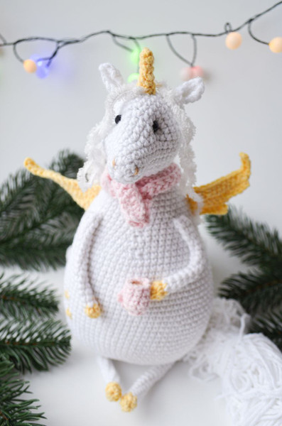 Unicorn crochet amigurumi pattern