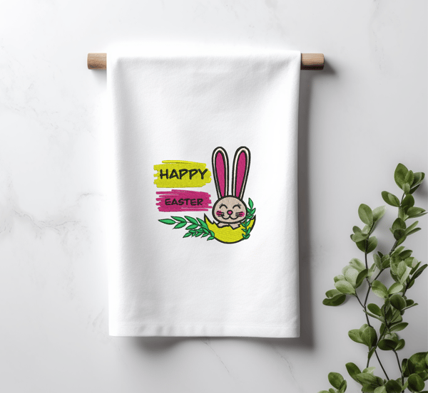 Happy Easter bunny towel img.png