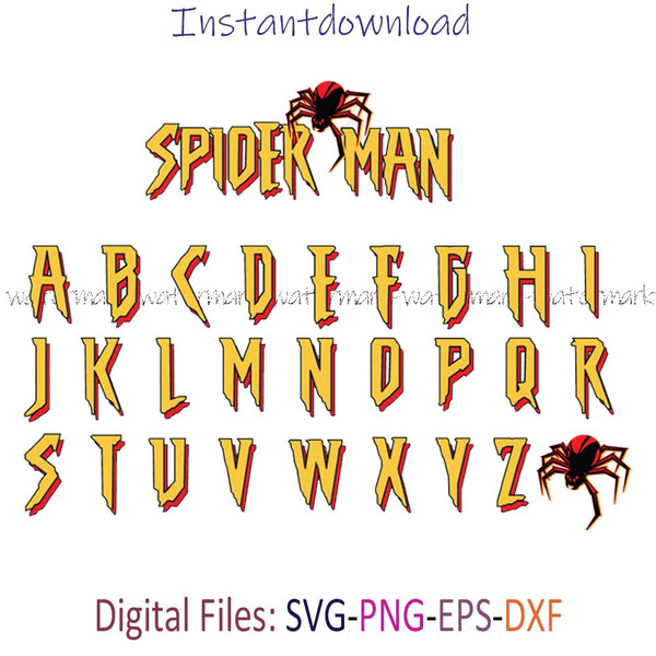 Spiderman Font SVG.jpg