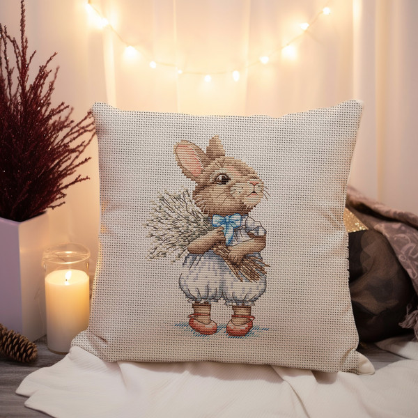 6. Bunny with Willow Bouquet Pillow.jpg