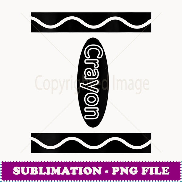 Womens Crayon Box Halloween Costume Group - Modern Sublimation PNG File