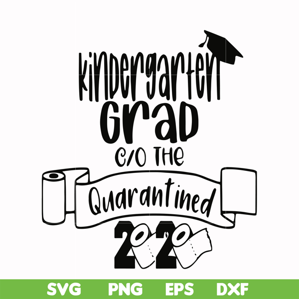 CMP066-kindergarten grad the quarantined 2020 svg, png, dxf, eps digital file CMP066.jpg