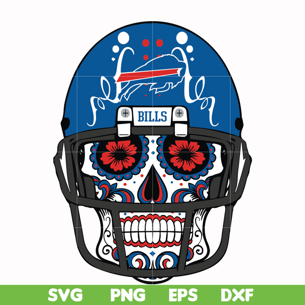 NFL13102014L-Buffalo Bills skull svg, Bills skull svg, Nfl svg, png, dxf, eps digital file NFL13102014L.jpg