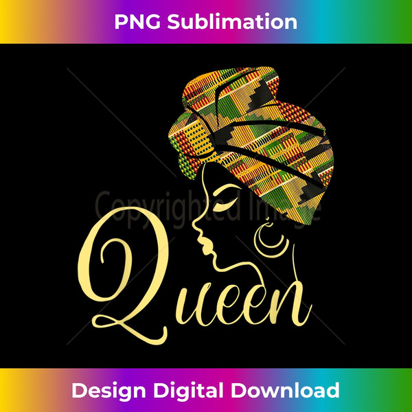 Funny Kente Cloth African American Queen Dashiki Head Wrap - Premium PNG Sublimation File