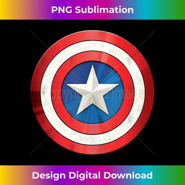 Marvel Comics Retro Classic Captain America Shield Costume - Retro PNG Sublimation Digital Download