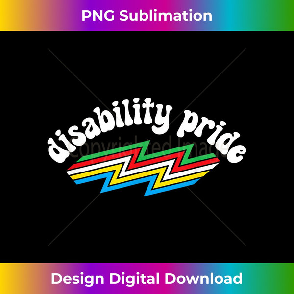Disabled Pride Proud Handicap Disability Pride Month Flag - Classic Sublimation PNG File - Infuse Everyday with a Celebratory Spirit