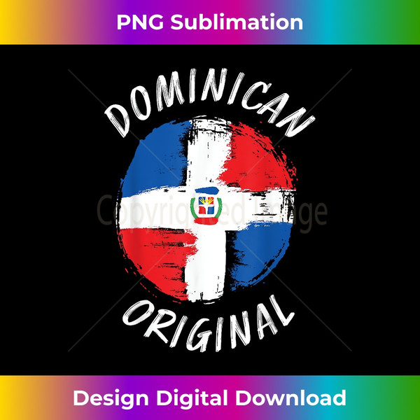 Dominican Original Dominican Republic Flag  Dominican - Futuristic PNG Sublimation File - Crafted for Sublimation Excellence