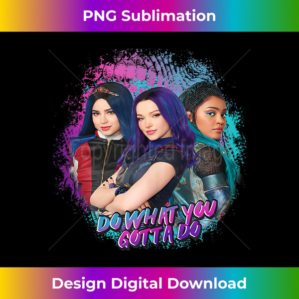 Disney Descendants 3 Do What You Gotta Do Tank Top - Elegant Sublimation PNG Download