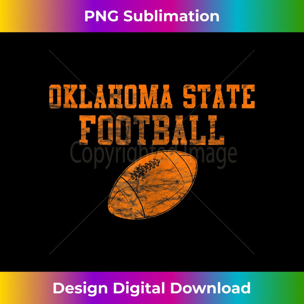 Vintage Oklahoma State Football Tank Top - Instant Sublimation Digital Download