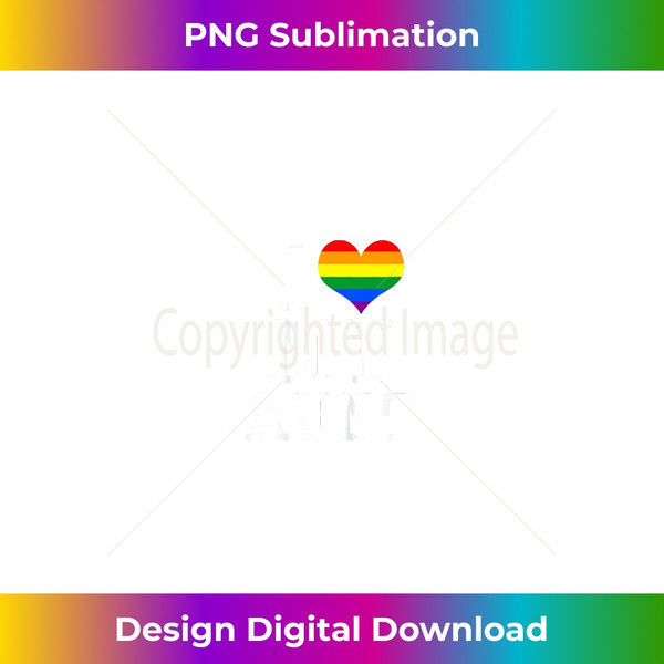Kids Gay Auntie Baby Clothes I Love My Aunt LGBT Pride Flag Theme - Premium Sublimation Digital Download
