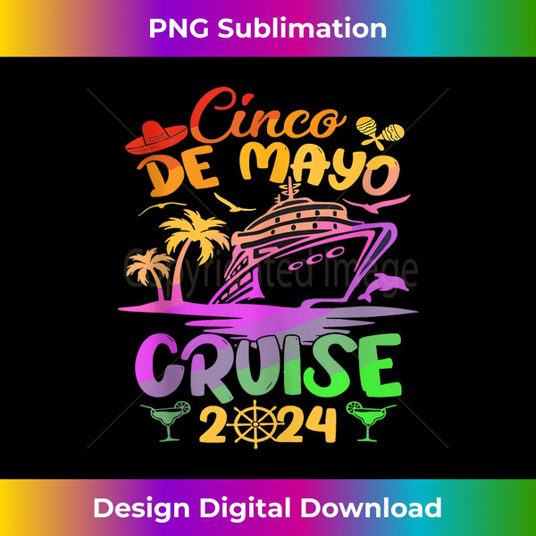 Cinco De Mayo cruise Squad 2024 Family Matching Mexican Tank Top - Premium PNG Sublimation File