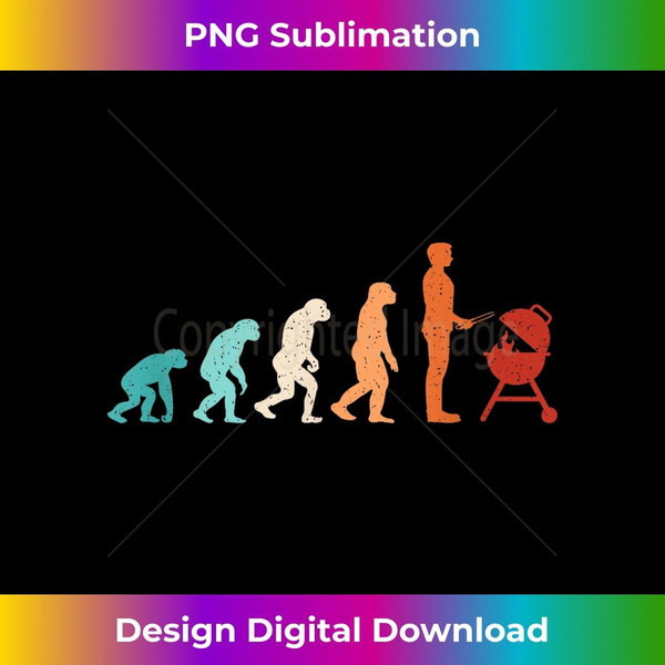Funny Evolution Grilling Barbecue Grill Lover BBQ - PNG Sublimation Digital Download