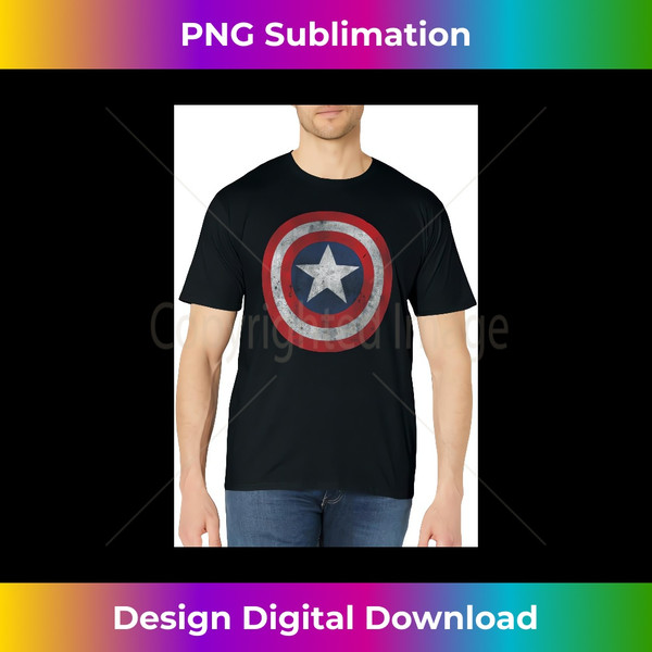 Marvel Comics Retro Classic Captain America Shield Costume - High-Quality PNG Sublimation Download