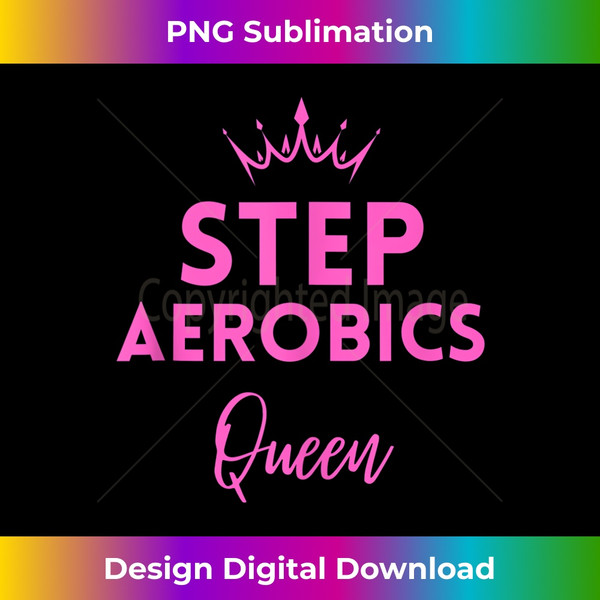 Step Aerobics Queen Aerobic Step Exercise - Aerobics Tank Top 2 - Aesthetic Sublimation Digital File