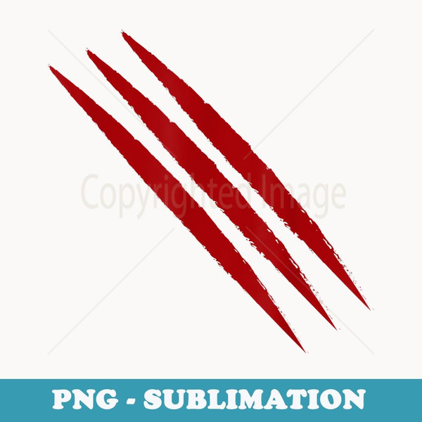Claw Mark - Instant PNG Sublimation Download