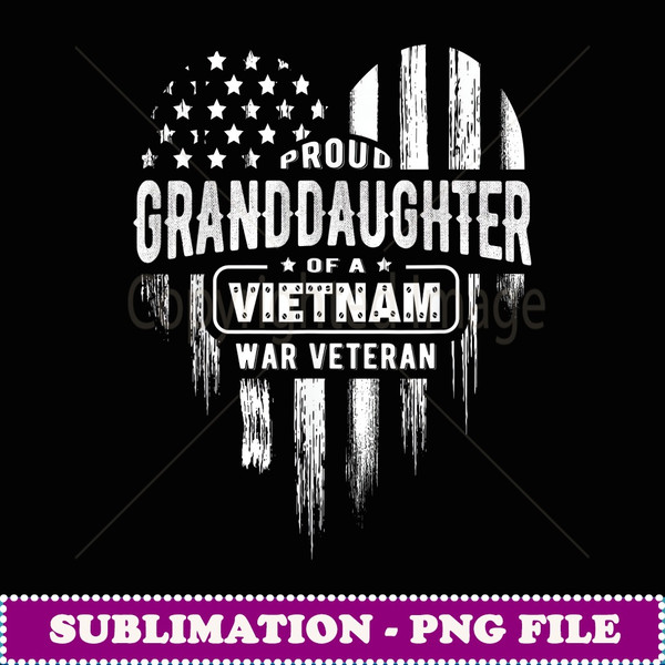 Proud Granddaughter Vietnam War Veteran Grandpa Grandma -