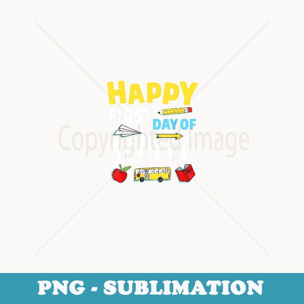 First Day of School Teacher Child Back to School - Exclusive PNG Sublimation Download