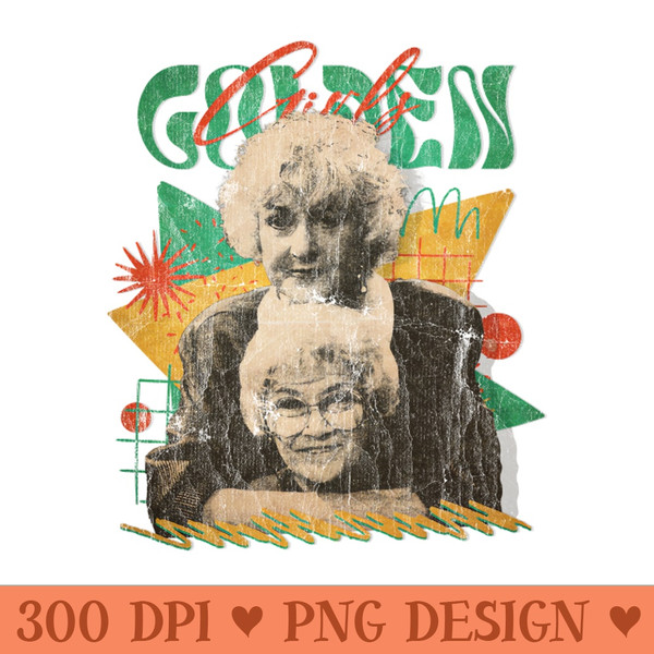 VINTAGE POP RETRO -Estelle Getty and Bea - STYLE 70S - Transparent PNG - Variety