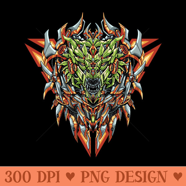 Great Wolf mecha illustration - PNG Download Library - High Quality 300 DPI