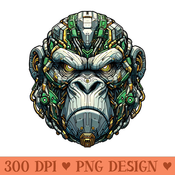 Mecha Apes S01 D38 - Instant PNG Download - High Quality 300 DPI