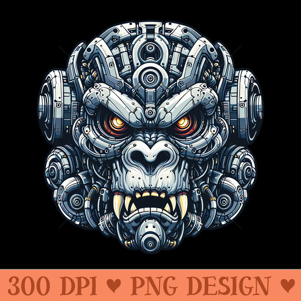 Mecha Apes S04 D87 - Sublimation PNG Designs - Latest Updates