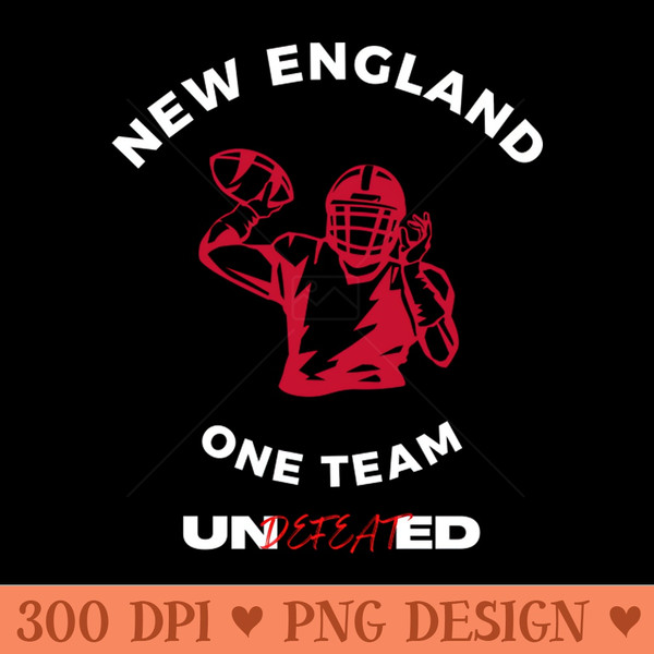 UNDEFEATED NEW ENGLAND PATRIOTS - PNG Downloadable Art - Variety