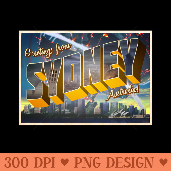 Asplenia Studios Greetings from Sydney - PNG Download Pack - Good Value