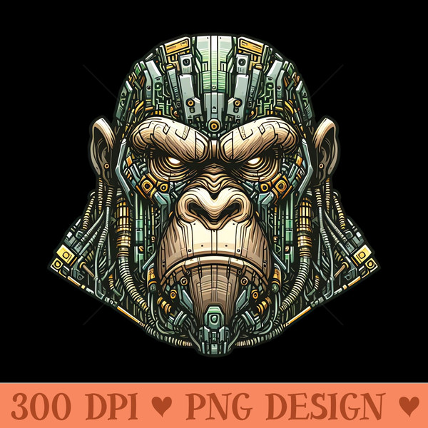 Mecha Apes S01 D36 - PNG Designs - Popularity