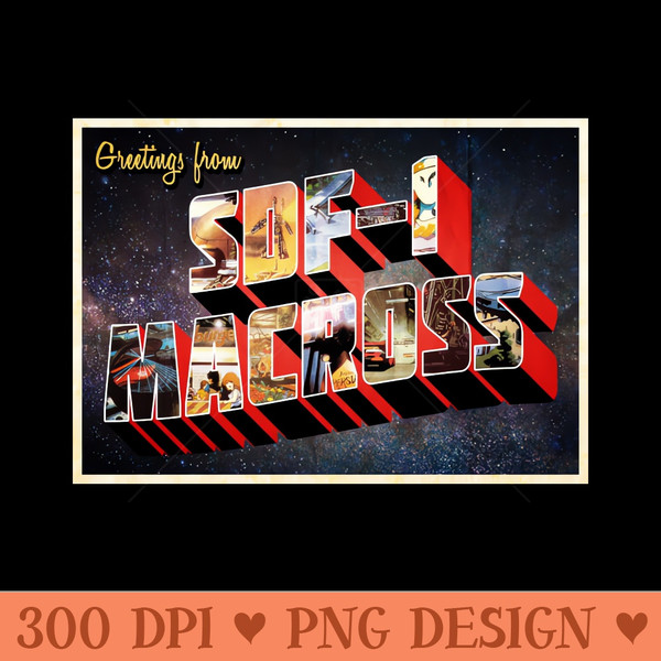 Asplenia Studios Greetings from SDF1 - PNG Downloadable Art - Professional Design