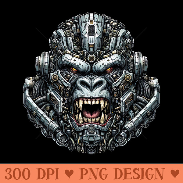 Mecha Apes S01 D74 - PNG Graphics - High Quality 300 DPI